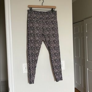 Summersalt Black and White Floral Leggings